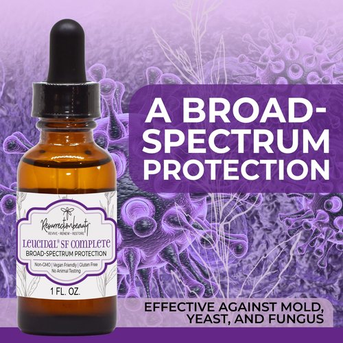 Leucidal® SF COMPLETE Broad Spectrum Protection Cosmetic Ingredient for DIY Vitamin C Ascorbic Acid & Hyaluronic Acid Powder Serum, Facial Lotion & Other Formulations, 1 oz RESURRECTIONbeauty