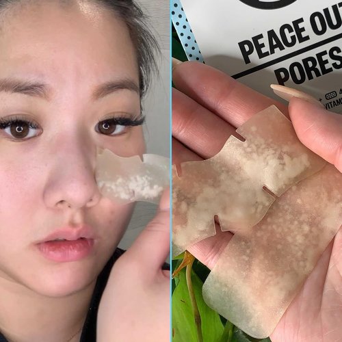 Peace Out Pore Strips - Hydrocolloid Blackhead Remover for Nose & Face | Oil Absorbing, Retinol Infused (8 Count)