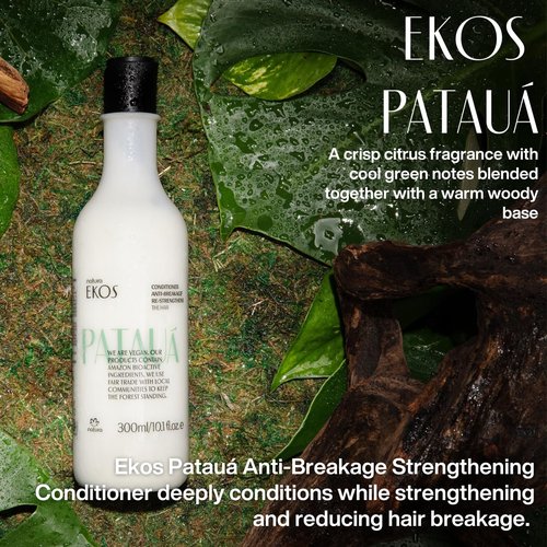 Natura Ekos Patauá Hair Conditioner - Anti-Breakage & Strengthening - Vegan Formula - 10.1 fl oz (300ml)