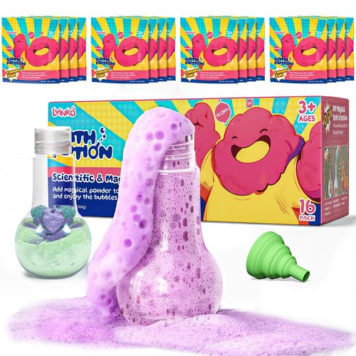 Bath Bomb Potions, 16 Pack Fizzy Bubble Bath Explosions
