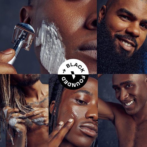 Bevel Safety Razor - Brass Weighted Handle & 10 Double Edge Blades | Prevent Razor Bumps, Black