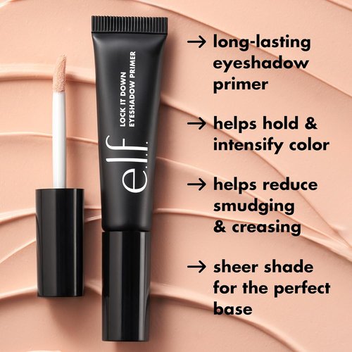 e.l.f. Lock It Down Eyeshadow Primer - Smooth, Long-Lasting Formula That Intensifies Color | Vegan & Cruelty-Free