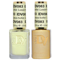 DND Gel Polish Set - Coquette Collection | UV/LED Gel & Air Dry Nail Lacquer Duo - 083 Lemon Sorbet, 0.5 Fl Oz