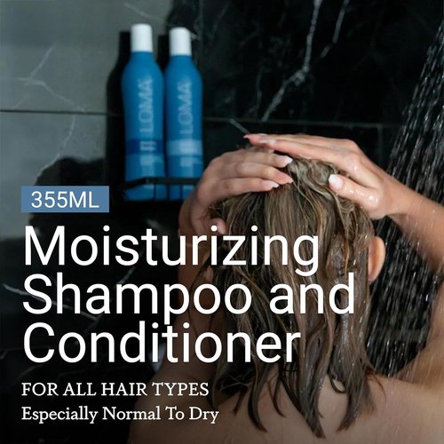 Loma Hair Care Moisturizing Shampoo & Treatment Duo | Nourishing Hydration for All Hair Types