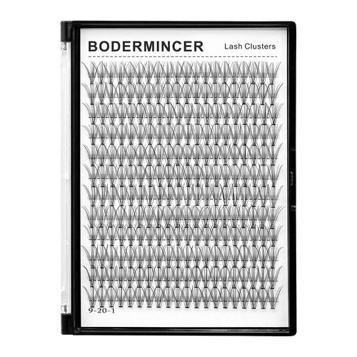 Bodermincer 7D/10D/20D/30D/40D/50D/60D/80D/100D Lash Cluster 240pcs D Curl Individual Cluster Eyelashes Fluffy false Eyelashes Extension Lash Cluster DIY at Home (10D-14mm)