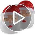 Santa Claus Porch Light Cover Set - 12 Inch Christmas Holiday Decoration, 2 Pack