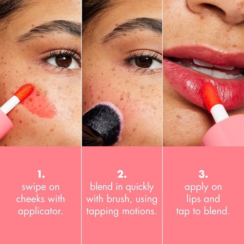 e.l.f. Sheer For It Blush Tint - Multi-Use, Long-Lasting Lip & Cheek Makeup | Vegan Cherry Cola