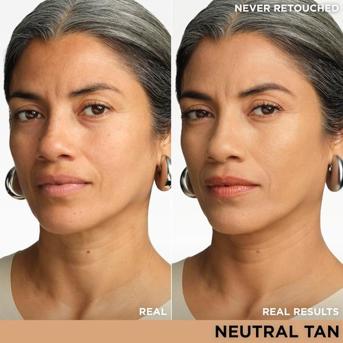 IT Cosmetics CC+ Cream - Full Coverage Foundation with SPF 50+ for Natural Finish | Neutral Tan - 1.08 fl oz & #7 Concealer Brush for Flawless Blending