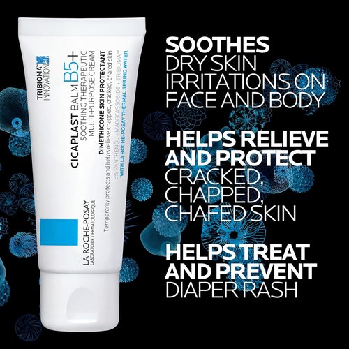 La Roche-Posay Cicaplast Balm B5 - Multi-Purpose Skin Repair Cream with Centella Asiatica & Shea Butter | Safe for Face, Body & Baby