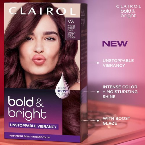 Clairol Bold & Bright Permanent Hair Dye - R6 Intense Cherry Color | Single Pack