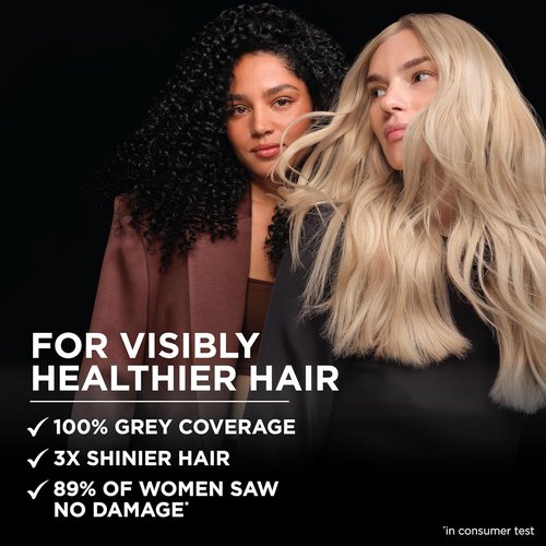 Garnier Olia Hair Color - Ammonia-Free Permanent Dye for 100% Gray Coverage | 5.0 Medium Brown, 2 Count