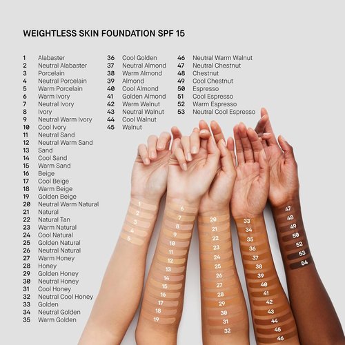 Bobbi Brown Weightless Skin Foundation SPF 15 - Oil-Control & 24-Hour Hydration | Medium Coverage, Natural Matte Finish, 1 Fl Oz