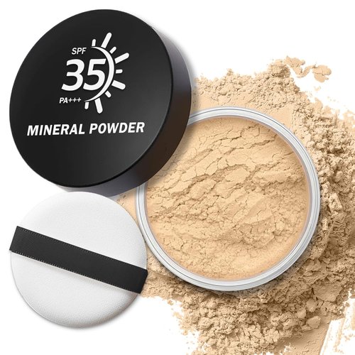 IONSGAKO Mineral Powder Foundation - Lightweight Buildable Coverage for Natural Makeup | 0.35 oz (01 Fair Light)