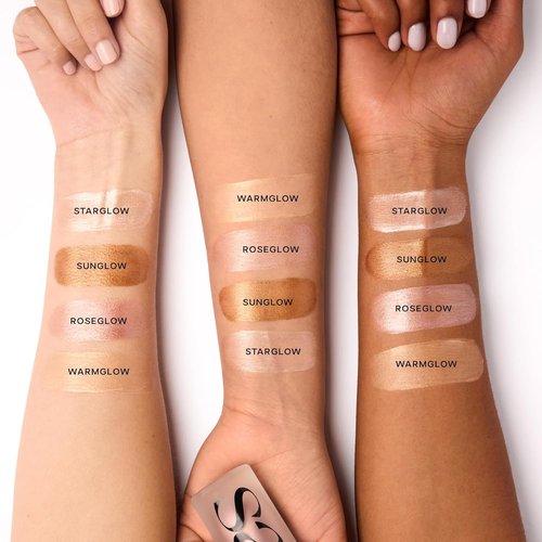 Saie Glowy Super Gel - Hydrating Makeup Primer & Illuminating Serum with Vitamin C - Warmglow (1 oz)