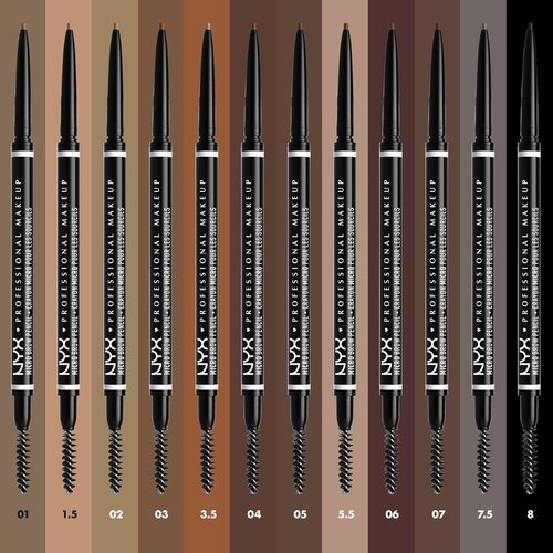 NYX PROFESSIONAL MAKEUP Micro Brow Pencil - Precise Eyebrow Definition in Ash Brown