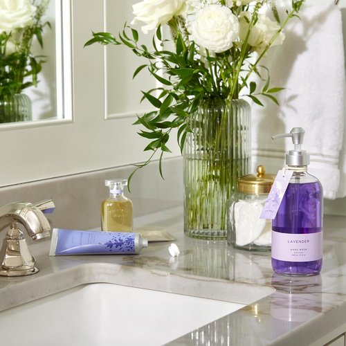 Thymes Lavender Hand Wash - Hydrating Liquid Soap with Calming Lavender Scent | 15 fl oz