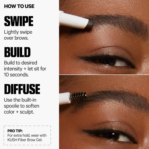 Milk Makeup KUSH Brow Shadow Stick - Fills, Shapes & Defines for Fuller Brows | Waterproof, Long-Lasting Formula
