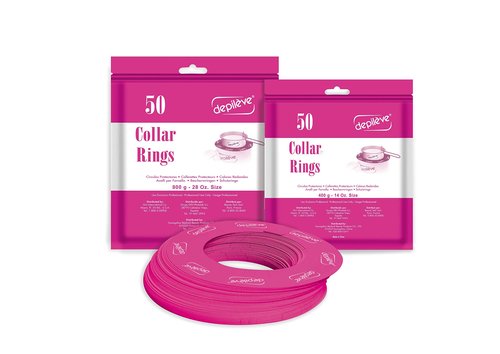 Depileve Wax Warmer Collars - Wax Pot Collars - 14 oz. - Pack of 50