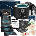 Lifestance Waxing Kit for Women & Men - L2 Digital Wax Pot Warmer, Brazilian & Bikini Hair Removal Kit with 14.1oz Hard Wax Beads & 42 Accessories, Professional for Face, Leg, Eyebrow, Body at Home