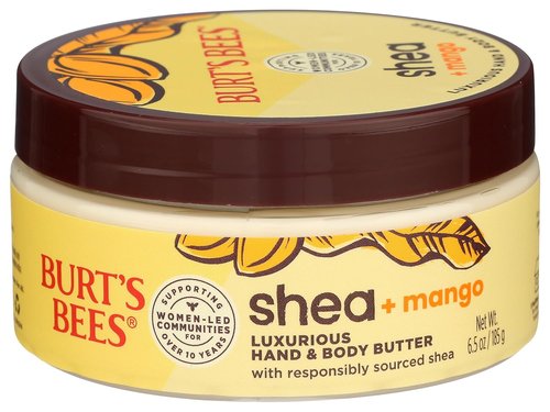 Burt's Bees Shea & Mango Hand & Body Butter - Nourishing Moisturizer, 6.5 OZ