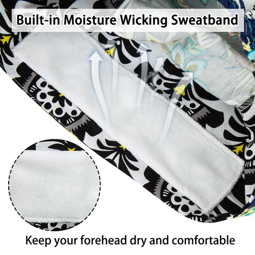 Scrub Caps Women Bouffant Scrub Caps, Adjustable Working Cap Ponytail Pouch Tie Back Shower Cap