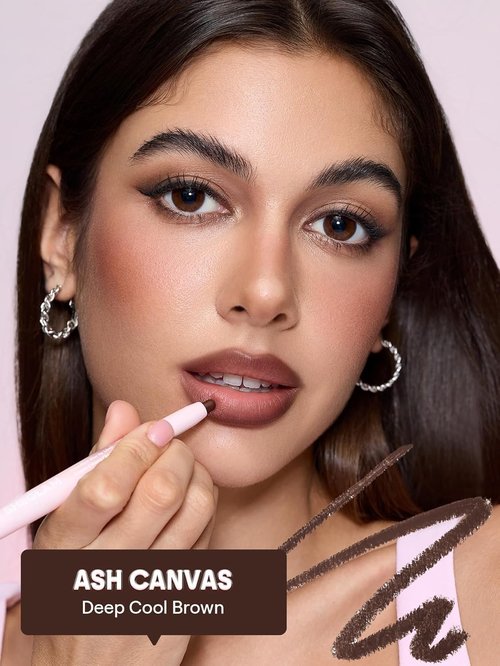 SheGlam Cloudline Blur Lip Liner - Long-Lasting Vegan & Cruelty-Free Lip Stain in Ash Canvas