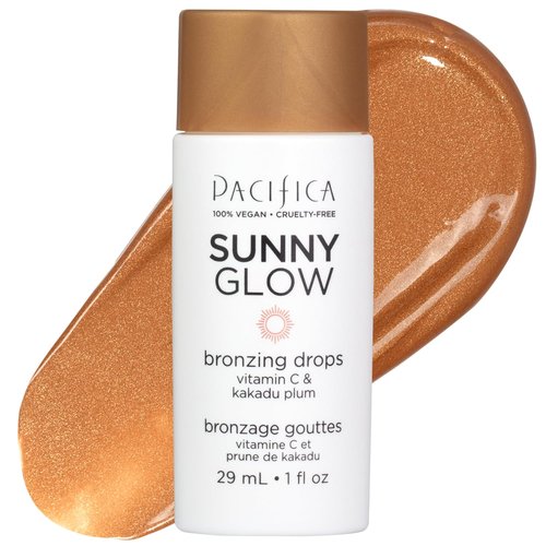 Pacifica Sunny Glow Bronzing Drops - Radiant Skin Enhancer | Vegan & Cruelty-Free