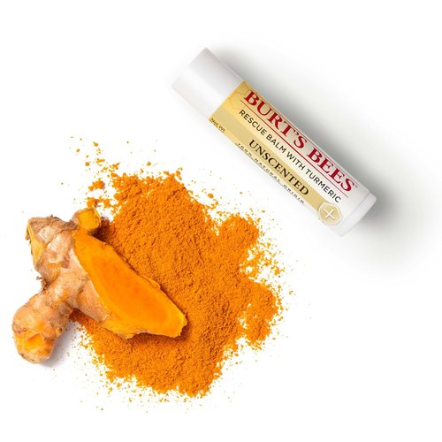 Burt's Bees Unscented Lip Balm - Antioxidant-Rich Turmeric, Natural Lip Care | 2 Tubes, 0.15 oz