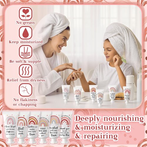 Sacubee 36 Pack Employee Appreciation Team Gifts Bulk Travel Size Hand Cream Inspirational Thank You Gifts Small Hand Lotions for Women Mothers Day Crna Nurse Teacher Employees Coworkers Staff