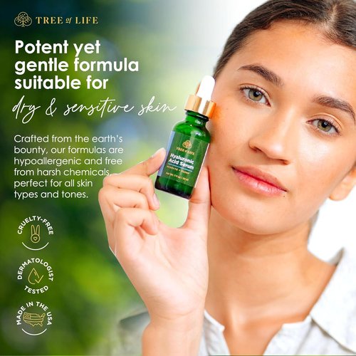 Tree of Life Beauty Facial Skin Care Set - Brightening & Firming Serums with Vitamin C, Retinol & Hyaluronic Acid | 1 Fl Oz (Pack of 3)