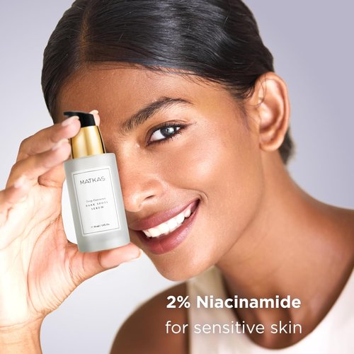 MATKAS Korean Dark Spot Corrector Serum - 1 Fl. Oz. Niacinamide Brightening Formula for Oily Skin