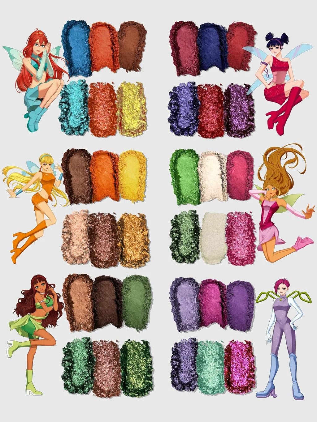 Winx Club Eyeshadow Palette - Stella Edition | Vibrant Colors for Stunning Looks