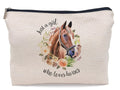 Lacosu Horse Stuff - Gifts For Girls & Women Who Love Horses - Makeup Bag