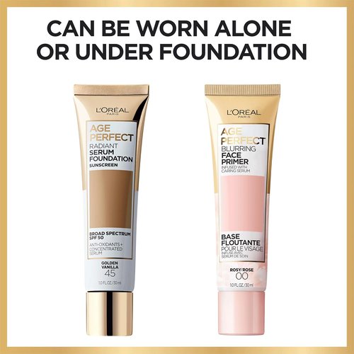 L'Oreal Paris Age Perfect Face Blurring Primer - Smooths Liners & Pores with Caring Serum