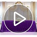 Purple Sequin Table Cloth 156x90 Inches Wedding Party Halloween Fabric