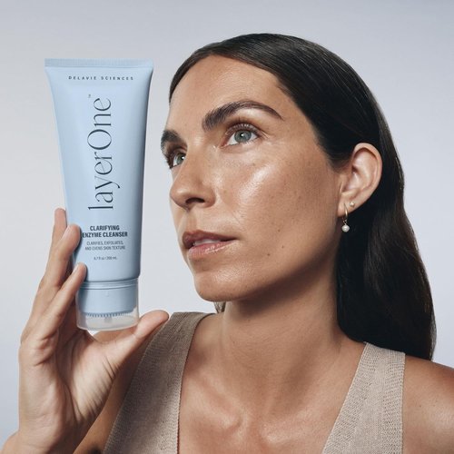 LayerOne Clarifying Enzyme Cleanser - Gentle Daily Exfoliant for Pore-Cleansing | 3.38 fl oz
