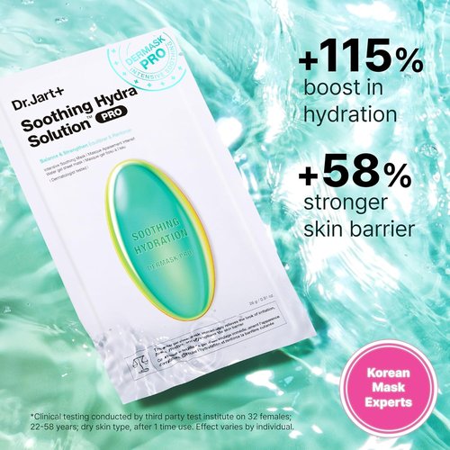 Dr.Jart+ Dermask Soothing Hydra Solution | Hydrating Sheet Mask for Irritated Skin | Korean Skin Care