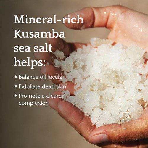 Kusamba by QUR Seafoam Jasmine Bath Soak Salt - Mineral-Rich Relaxing Blend for Skin Soothing & Stress Relief, 481g