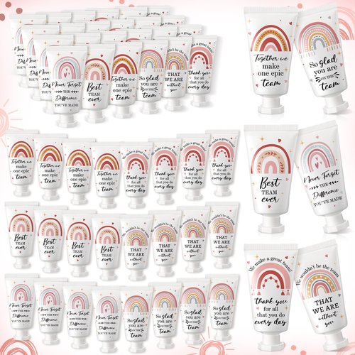 Sacubee 36 Pack Employee Appreciation Team Gifts Bulk Travel Size Hand Cream Inspirational Thank You Gifts Small Hand Lotions for Women Mothers Day Crna Nurse Teacher Employees Coworkers Staff