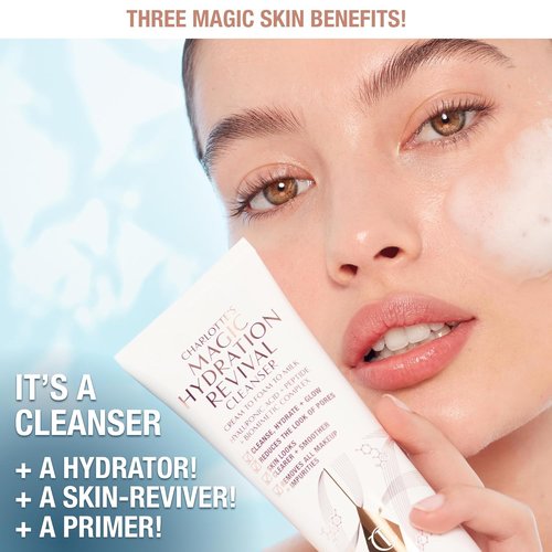 Charlotte Tilbury Mini Skin Revival Set - Travel Size Skincare Kit with Glow Toner, Magic Serum & Cream for Radiant Skin
