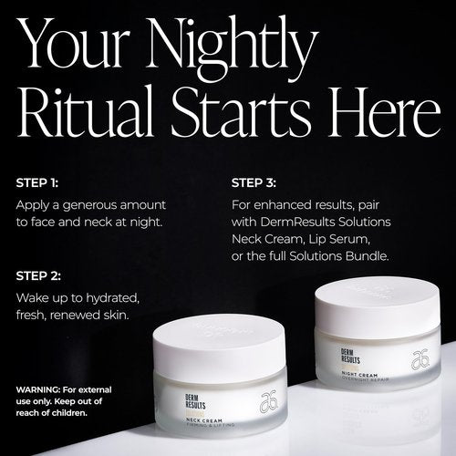 Arbonne DermResults Solutions Night Cream – Hydrating Overnight Moisturizer with Tri-Lipid Complex, Mango Butter, Vitamin E acetate, and Red Maple Bark Extract, 1.7 oz / 50 ml