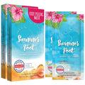 Summer Foot Peeling Mask That Removes Dead Skin - Dermatologically Tested Callus Remover for Dry Cracked Feet - Exfoliating Foot Peel Mask for Baby Soft Feet - 2 Pack with Cucumber & Urea Extracts