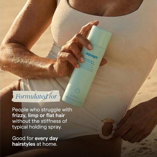 Aquage Finishing Hair Spray - Volumizing & Flexible Hold for Shine | Professional Styling (6 oz)