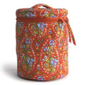 Vera Bradley Women's Premium Cotton Upright Cosmetic Organizer, Garden Paisley, One Size