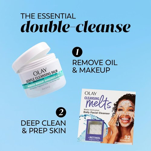 Olay Gentle Cleansing Balm - Fragrance-Free Makeup Remover & Hydrating Face Cleanser | 3.4 fl oz