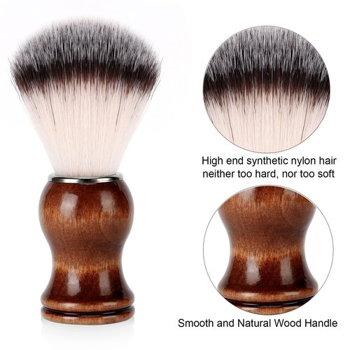 SANWA Deluxe Shaving Kit for Men,Stainless Steel Shaving Razor&Brush Stand Holder Soap Bowl Shave Brush Kit,Boyfriend Husband Dad Birthday Fathers Day for Him
