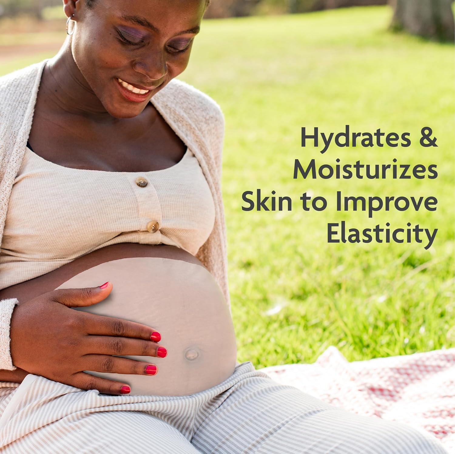 TriLASTIN Belly Masks - Hydrating & Soothing Masks for Pregnant Women - Reduces Stretch Marks - 1 Pack
