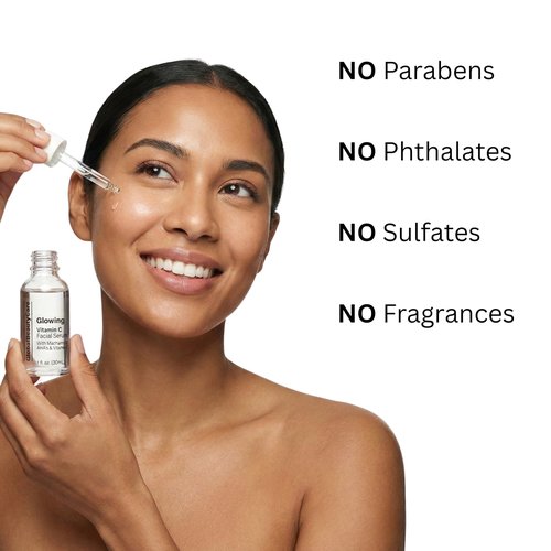 Global Beauty Care Vitamin C - Facial Serum with Niacinamide, AHA & Vitamin E 1fl oz 30ml
