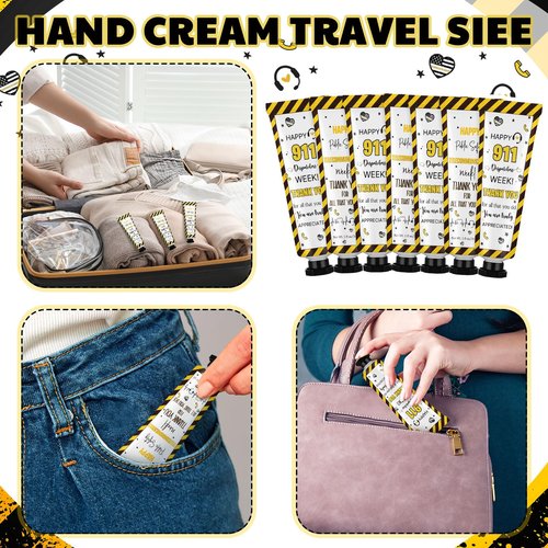 Loopeer 24 Pcs 911 Dispatcher Appreciation Gifts Bulk Hand Cream Travel Size Lotion Set Public Safety Telecommunicators Week Party Favors Birthday Retirement Thank You Gifts for Dispatch Life