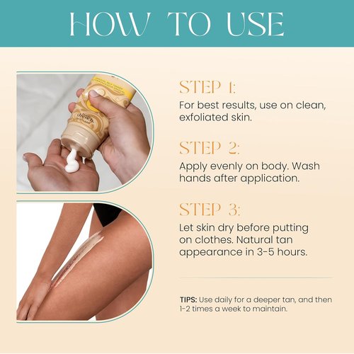 Body Drench Quick Tan Self Tanner Lotion - Natural-Looking Sunless Tanning for Women, Medium, 8 fl oz